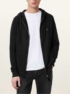 NWOT All Saints Brace Cotton Zip-Up Hoodie Size XL Men’s